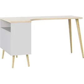 Andas Eckschreibtisch Oslo Weiß
