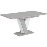 ALTDECOR Esstisch INEY (Esstisch ausziehbar, Esszimmertische, Tisch Wohnzimmertisch), Esszimmertisch ausziehbar 120 - 160 x 80 x 75 cm grau