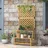 Outsunny Pflanzentreppe 75 x 50 x 166 cm Gelb