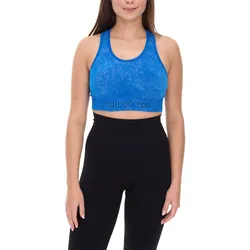 YOU DO YOU Damen Sport-BH Sport-Oberteil stylischer Trainings-BH Yoga-BH 904901 Blau - S