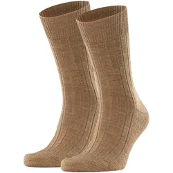 Socken Herren 2er Pack braun|braun 45/46