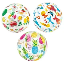 Strandball mit Muster - 51 cm, verschiedene