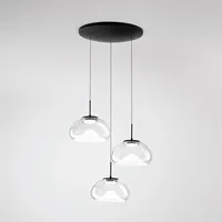 Fabas Luce Brena 3-flg. 30W Durchmesser rund transparent