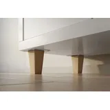 New Swedish Design 4er-Set Kallax Füße aus Massivholz/Möbelfüße für Kallax Regal/Möbelbeine/Pyramid/Höhe 10 cm/Buche