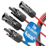 Absina Solarkabel Photovoltaik Set MC4 4mm2 / IP67 (1m) 0% MwSt nach §12 Abs. 3 UstG