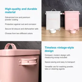 Intirilife Waschmittelbox 1,8 L 1-tlg. Rosa