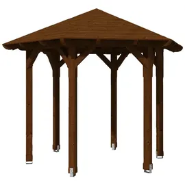 SKANHOLZ Skan Holz Pavillon Colmar-Größe 1-nussbaum