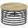 Stella Trading Marly Schwarz Mangoholz rund 80 x 40 cm