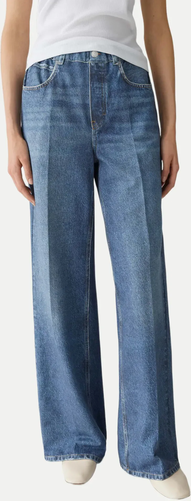 Wide Leg Hose Mucia cruise im Denim Look Blau 36 L30