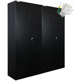 Proregal Flügeltürenschrank ELEPHANT Metall, 160x180x40 cm, Arbeitszimmer, Aktenschränke