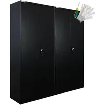 Proregal Flügeltürenschrank ELEPHANT Metall, 160x180x40 cm, Arbeitszimmer, Aktenschränke