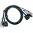 ATEN 2L-7D02U KVM Kabel DVI-D, USB, Audio, 1,8 m Schwarz
