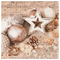 Home fashion Home Fashion®, Festive, Lunch-Servietten aufgefaltetes Maß 33