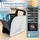 Costway Bodengebläse 33 cm Standventilator Schwarz/Weiß