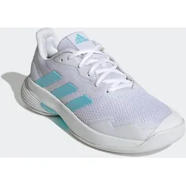 adidas CourtJam Control Tennisschuh Cloud White / Bliss Blue / Cloud White 41 1/3
