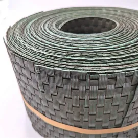 zaunzu® Sichtschutzstreifen Rattan 10 x 255 cm Grün 10 St.