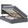 vidaXL Bett mit Stauraum und LED mit LED Dunkelgrau 120 x 190 cm Samt