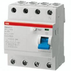 ABB FI-Schutzschalter F204A-40/0.03, 40A, 30mA, Typ A, 4polig