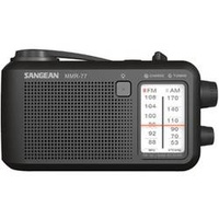 Sangean MMR-77 Outdoorradio UKW, MW Notfallradio Handkurbel, spritzwassergeschützt, Taschenlampe,