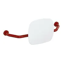 Hewi 801 Rückenstütze 801.51.917133 Wandabstand 230mm, Lehne signalweiß, rubinrot