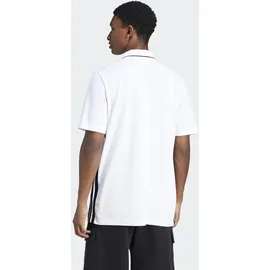 adidas Essentials 3-Streifen Piqué Kurzarm-poloshirt White / Black M