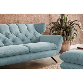 KAWOLA 2-Sitzer Charme Cord hellblau