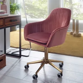 Möbel Boss Drehstuhl Textil Rosa