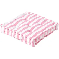Homescapes Bodenkissen Stripes 50 x 50 cm Rosa