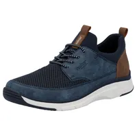 Rieker Slip-On Sneaker, Freizeitschuh, Halbschuh, Schlupfschuh mit Gummizug, blau