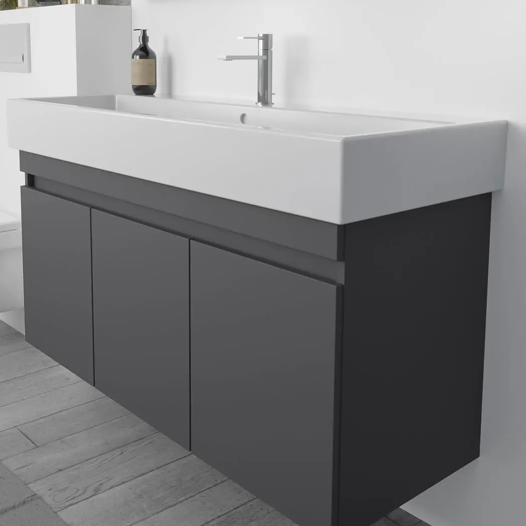 Lodge Waschtischunterschrank 120 cm mit 3 Türen für Waschtisch Duravit ME by Stark