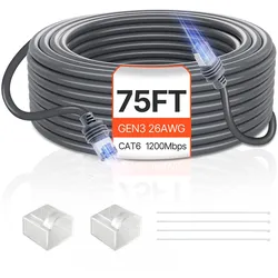 VEVOR Starlink Standardkabel Gen 3 Satellit V3 Verlängerungskabel 22,86m 26AWG