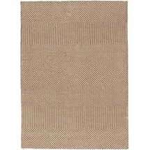 Pergamon Natur Teppich Wolle Rana Meliert (70 x 130 cm,