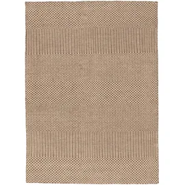 Pergamon Natur Teppich Wolle Rana Meliert (70 x 130 cm,