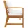 vidaXL Gartenbank 114,5 x 81 x 81 cm Cremeweiß