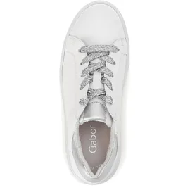 Gabor Leder-Sneakers in Weiß / 37,5