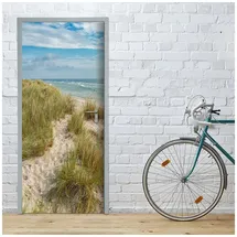 Stickerprofis Türtapete selbstklebend TürPoster - FRUEHLING SPAZIERGANG - 3D Türaufkleber Türfolie