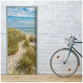 Stickerprofis Türtapete selbstklebend TürPoster - FRUEHLING SPAZIERGANG - 3D Türaufkleber Türfolie