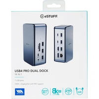 ESTUFF USB4 Pro Dual Dock USB4 [Buchse] (ES623015)
