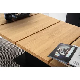 MCA Furniture MCA Cesena Tisch mit Säule 180x100(280) cm Holzwerkstoff/Schwarzgrau
