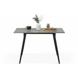 B&D home Küchentisch 80 x 76 x 80 cm grau/schwarz/weiß
