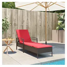 vidaXL Sonnenliege 63 x 200 x 81 cm Braun