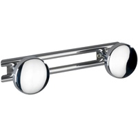 Wenko Hakenleiste Basic mit 2 Haken Edelstahl - Garderobenleiste,