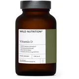 Wild Nutrition Food Grown® Vitamin D-Ergänzungspräparat | Zur Unterstützung von Muskeln, Knochen und Immunsystem | 1000iu Vitamin D-Ergänzungspräparat | Natürlich bezogene Inhaltsstoffe | 30 Kapseln