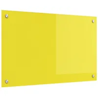 VidaXL Küchenrückwand Gelb 80x50x0,6 cm Hartglas