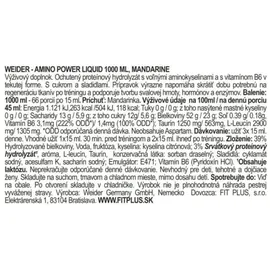 Weider Amino Power Liquid Cranberry 1000 ml