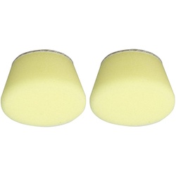 PROXXON 29077 Profi Polierschwamm mittel 2 Stück, Klett Ø30mm gelb
