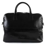 The Bridge Williamsburg Aktentasche Leder 37 cm Laptopfach nero