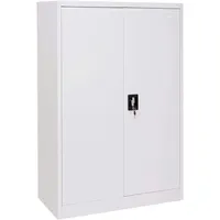 Mendler Aktenschrank HWC-H17, Stahlschrank Büroschrank, 2 Türen ~ 140x90x40cm