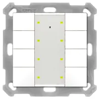 MDT Taster Plus TS 55 8-fach reinweiß glänzend, Temperatursensor,