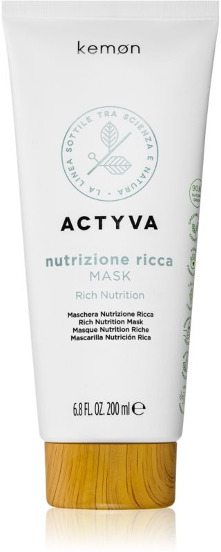 Kemon Actyva Nutrizone Ricca nährende Maske für trockenes Haar 200 ml